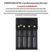 X4 4-Slot Universal Rechargeable Li-ion Battery Charger Intellegent Flashlight Charger 4 Slots For Li-ion 18650 21700 26650 AA AAA Batteries Cell