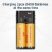 K2 Dual-Slot Universal with USB Port Battery Charger Flashlight RC Toys Home Tools Rechargeable Battery Charger