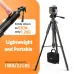 CIGMAN CTP01 Professional Adjustable Laser Level Tripod Lightweight Aluminum 1.5M Height 360 Rotation 3-Way Swivel Pan Head for Laser Levels Cameras Projectors Phones