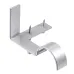 2 Pairs Hang Curtain Rod Holders Bracket Into Window Frame Curtain Rod Brackets