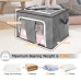 TVIRD 4 Packs 90L Large Storage Bags Clothes Organizer Storage Two-way zipper Two handles Front PVC transparent material Single capacity