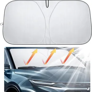 S/L Car Sunshade Windshield Heat Insulation Sunscreen Baffle Car Front Window Sunshade Summer Curtain Car Sunshade