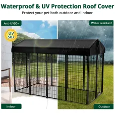 PawGiant Oversized Large Dog Kennel Outdoor Anti-UV Dog Playpen House Fence Pet Crate US