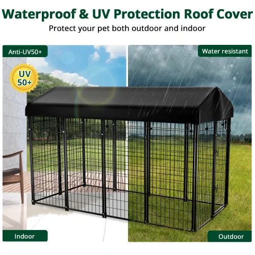 PawGiant Oversized Large Dog Kennel Outdoor Anti-UV Dog Playpen House Fence Pet Crate US