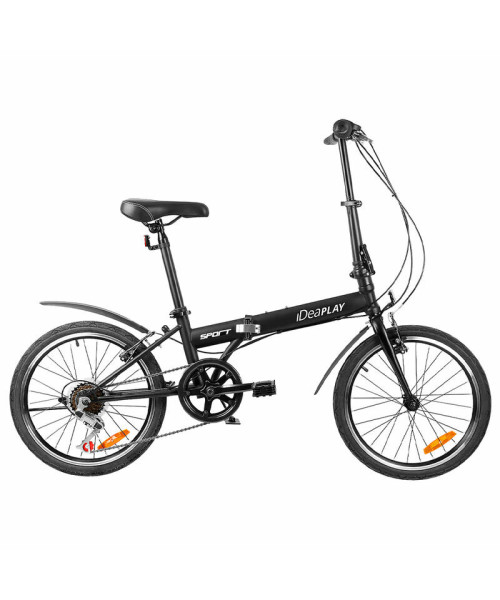 iDeaPlay P12 6-Speed 20 Inch Wheels Mountain Bike Steel Frame V-Brakes Payload 75KG Adult Folding Bicycle