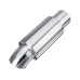 Chrome 2.5" Stainless Steel Car Resonator Polished Bent Muffler Exhaust Pipe