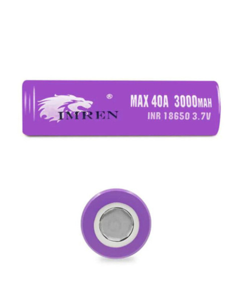 200Pcs IMREN 40A High Power 18650 Battery 3000mah 3.7V Rechargeable Lithium-ion Cells Flashlights RC Toys Home Tools Batteries