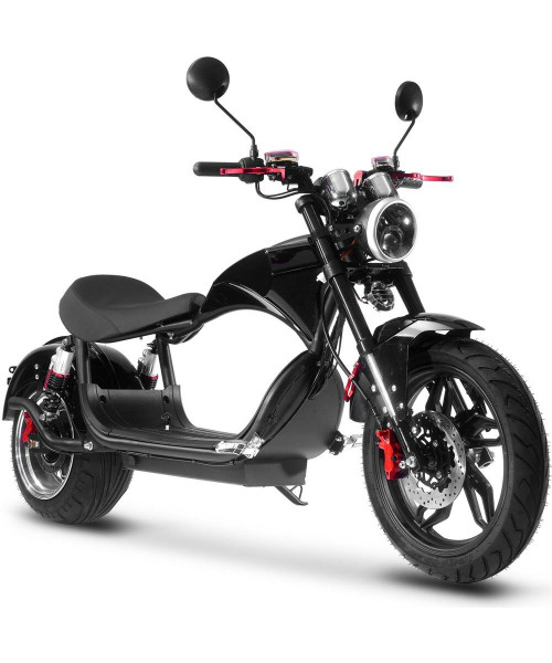 Mototec LowBoy-M4 Electric Scooter 60V 30Ah Battery 2500W Motor 55-80KM Max Mileage 135KG Max Load E-Scooter