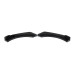 Car Front Bumper Lip Spoiler Glossy Universal Black Red ABS Easy Installation Improves Aerodynamics Stylish Design