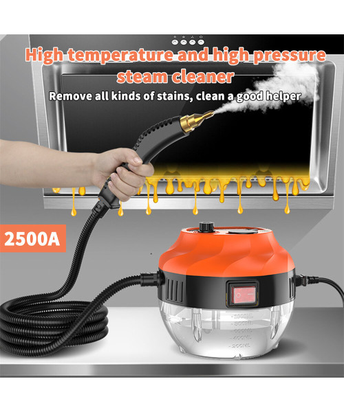 2500W Steam Cleaner, High Pressure Steamer for Cleaning, Handheld Portable Steam Cleaners for Home Use, Steamer for Car Detailing, Steam Cleaner for Upholstery, Kitchen, Bathroom, Grout and Tile