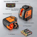 GOCHIFIX 5 Lines Laser Level with Tripod 2 Plumb Dots Self Leveling Green Line Laser Level Tool for Construction Floor Tile Included Target Plate Battery Carry Bag
