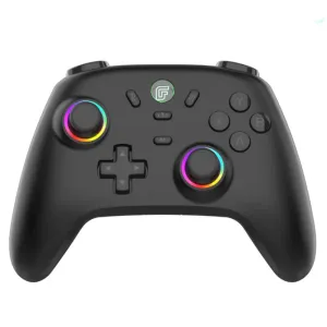 DATA FROG S13 Wireless bluetooth Game Controller with Hall Effect Joystick and Linear Triggers HD Vibration Gamepad Support RGB Lighting 600mAh Battery Six-Axis Gyroscope Multi-Platform Switch PC Android iOS
