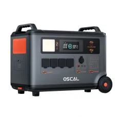 Blackview Oscal Powermax 3600 Rugged Power Station+2*PM200 Solar Panel Kit 3600Wh to 57600Wh LiFePO4 Battery Pack Power Bank with 14 Outlets 5 LED Light Modes Morse Code Portable Roller Power Backup for Emergency Communication Camping House Trolling