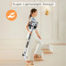 MOOSOO S5 Mate BLDC Cordless 20KPa Handheld Vacuum Cleaner Powerful Brushless Suction with Green LED Floor Brush Light
