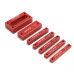 ENJOYWOOD Metric Gauge Blocks Set Aluminum Alloy Precision Measurement Red Color Convenient Storage Set Up Blocks