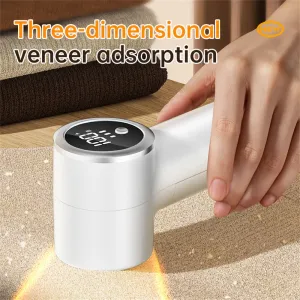 Tevorex Portable Electric Fabric Shaver with Digital Display,USB-C Rechargeable,2-Hour Fast Charge Lint Remover