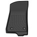 2xFront Floor Mats + 1xRear Floor Mat TPE Rubber For Jeep Wrangle Unlimited JL 4-Door 2018-2023