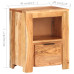 Bedside Cabinet 15.7"x11.8"x19.7" Solid Acacia Wood