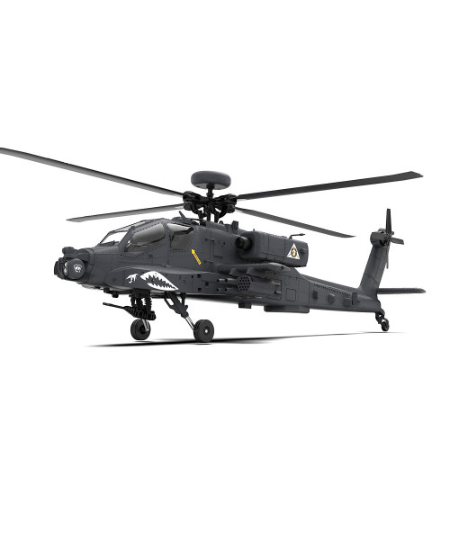 YXZNRC F11-S 1:32 AH-64 Apache Scale 2.4G 6CH GPS Altitude Hold Optical Flow Positioning 5.8G FPV Camera Dual Brushless Motor Flybarless RC Helicopter RTF
