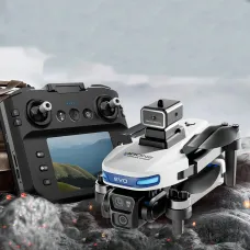 Beast SG901 PRO & MAX GPS 5G WiFi FPV with 4.5inch LCD Screen Controller 720P HD Dual Camera Servo Gimbal 360 Obstacle Avoidance Brushless Foldable RC Drone Quadcopter RTF Two Batteries