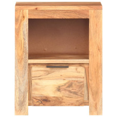 Bedside Cabinet 15.7"x11.8"x19.7" Solid Acacia Wood
