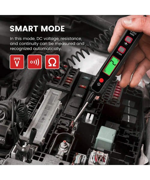 Direct KAIWEETS VT501 Smart Automotive Circuit Tester with 0.8-100V Broad Voltage Range Advanced LED Digital Display Perfect for Testing Vehicle Circuits High Precision Measurement Tool
