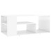 Coffee Table High Gloss White 39.4"x19.7"x15.7" Chipboard