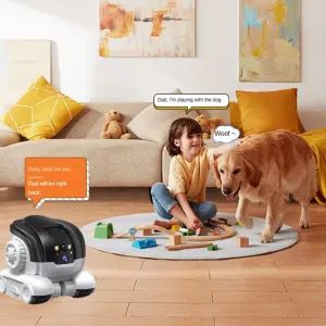 2MP HD Smart WiFi Pet Camera 360 Degree Rotating Two Way Talk Function Night Detection APP Remote Control Smart Home Robot Camera