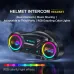 Y13Pro Motorcycle Helmet Bluetooth Headset Intercom Distance 500M Stereo Fm Radio Mixing Music Sharing