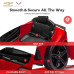Funtok GT01A 12V 4.5AH 60W Kids Electric Ride on Car Licensed Chevrolet Corvette C8 4km/h Max Speed Safety Rechargeable Powered Electric Truck for 3-6 Years Old Kids with Wireless Remote Control Bluetooth LED Headlight Music Player