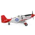 XK A280 P-51 Mustang 3D/6G System 560mm Wingspan 2.4GHz 4CH EPP RC Airplane Fighter RTF With LED Lights for Beginner