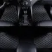 4pcs Universal Leather Car Floor Mats Car Floor Mats 5 Seater Non-slip Floor Liners Interior Accessories Car Carpet Cover