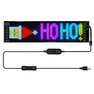 Car Indoor Display Screen Flexible Advertising Screen LED Soft Screen APP Bluetooth Control IP66 Waterproof Rating