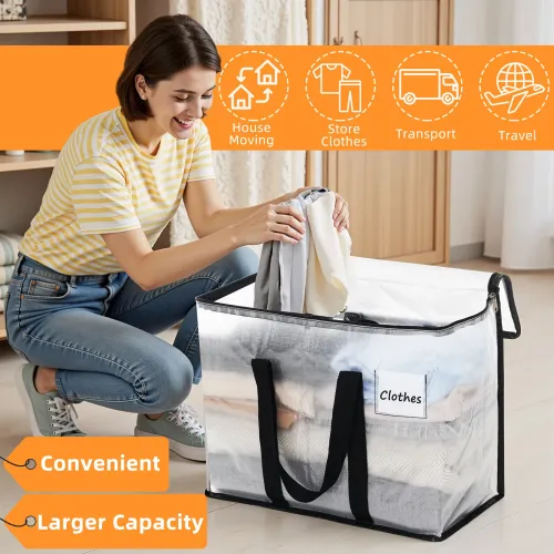 40L 4-Pack Storage Bag Organizer Set Space Saving Foldable Design Includes 38x24x8cm Packaging Lightweight