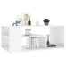 Coffee Table High Gloss White 39.4"x19.7"x15.7" Chipboard