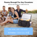 WARMOUNTS Soft Cooler Bag Insulated 48 Cans w/ Insulating Cover, Upgraded Leakproof Camping Cooler Bag 2 Compartment for Camping Hiking Picnic Beach
