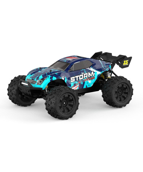 JIUSI MT14R RTR 1/14 2.4G 4WD 80km/h Brushless RC Car 3S High Speed Off-road Truck Remote Control Racing Car Vehicles Models Metal Chassis Differential CVD Drive Shaft Rocket Motor Oil Filled Shocks Toys
