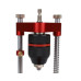 ENJOYWOOD Upgraded All Aluminum Alloy Adjustable Woodworking Drill Locator Guide With 8pcs Extension Rods Flip Stops and Wrench For Positioning Tools Hole Drill
