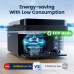 HCALORY 12 Volt Car Refrigerator 22Quart 12V Car Fridge Portable Freezer with Compressor 21L Mini Electric Cooler (-4~68) with 12/24V DC & 110V AC for Camping, RV, Travel, Truck, Boat and Home Use