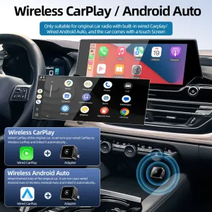 Wireless CarPlay Box Upgrade Wired to Wireless CarPlay and Android Auto Innovative Tech Accessory