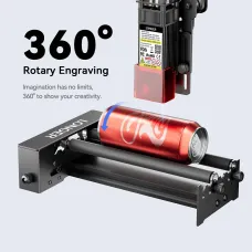 LONGER Laser Rotary Roller, 6-200mm Engraving Diameter, 360 Degree Rotating, Engrave on Cylindrical Objects, Goblets, Pen, Pipes
