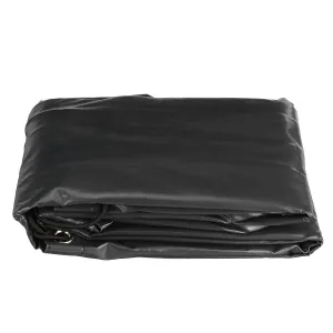 600D Trailer Cover Waterproof Windproof Dust Protector With Rubber Belt 125x95x13cm