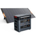 Blackview OSCAL PowerMax2400 Dual-speaker Portable Power Station with Solar Panel Kit/Battery Pack Kit 1872Wh to 20592Wh LiFePO4 Battery Pack Power Bank with 16 Outlets Wireless Charging Emergency Power Backup for Camping House Trolling