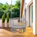 Garpans Hammock Chair Patio Hanging Swing Chair Max 330 Lbs With Mounting Hardware For Indoor and Outdoor Patio Garden