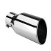 Universal 4 Inch Inlet 6 Inch Outlet Exhaust Tip 12 Inch Length Tailpipe Anti-Corrosive High Temperature Resistant Angle Cut Design Car Truck Accessories