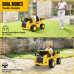 FUNTOK DT01A 12V 7AH Licensed Caterpillar Kids Ride on Truck Car 4km/h Max Speed Safety Rechargeable Powered Electric Car for 3-6 Years Old Kids with Shovel Remote Control Bluetooth MP3 Player