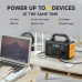 PYS-PEG 300W/600W/1000W 299.5Wh/655Wh/1024Wh Portable Outdoor Power Station with Flashlight Digital Display Backup Power Supply with AC/DC/USB/PD Output for Outdoors Camping Travel Emergency