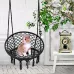 Garden Hammock Swing Chair Macrame Hanging Chair Cotton Bedroom Indoor Outdoor Room Patio