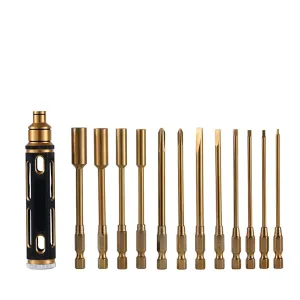 12Pcs 1.5/2/2.5/3/4/5.5mm Hexagonal Phillips Slotted Screwdriver  Nut Driver Tool Set for RC Model