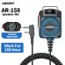 ABBREE AR-158 Wireless Handheld Microphone Stepless Volume 800mAh Long Standby Type-C Charging 3.5mm Jack Rotatable Hook Clip for Outdoor Communication